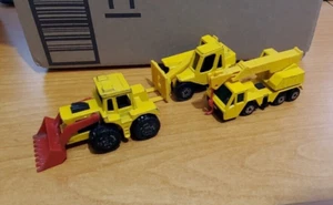 Matchbox Construction Equipment Lot of 3; 1970'S CRANE, FORKLIFT, LOADER - Picture 1 of 7