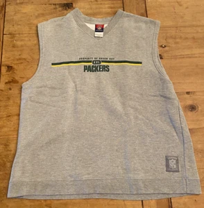 Reebok Green Bay Packers NFL Sleeveless Crewneck Sweatshirt Gridiron Classic LG - Picture 1 of 6