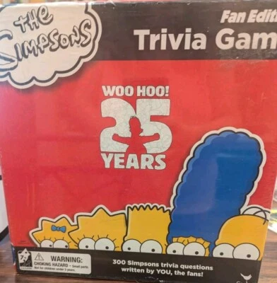 The Simpsons Fan Edition 25th Anniversary Trivia Board Game Complete - Image 1 of 4