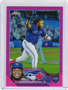 2023 Topps Chrome Vladimir Guerrero Jr 50 Pink Refractor Toronto Blue Jays MLB - Bild 1 von 2