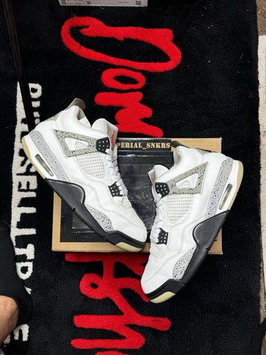 Size 10.5 - Jordan 4 Retro OG Mid White Cement