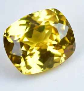 4.65 Ct Natural Ceylon Yellow Sapphire Flawless Cushion Cut Certified Gemstone - Picture 1 of 4