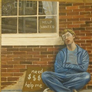 Canvas Painting Unknown Artist 2021 Problems - Picture 1 of 4