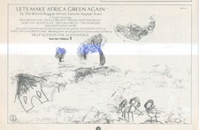 (SHBK21)P54 THE BRITISH REGGAE ARTISTS FAMINE APPEAL TEAM ADVERT 5X8"