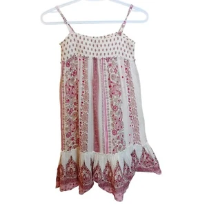 New W/ Defects Gap Kids Sundress Summer Smocked Tank Dress Paisley Girls L READ - Picture 1 of 13