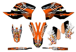 2007-2010 SX MAYHEM Orange Senge Graphics Kit Compatible with KTM - Picture 1 of 10