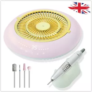 Trapano Unghie 2 in 1 e Raccogli Polveri 35000RPM Manicure Gel Acrilico Unghie - Foto 1 di 20