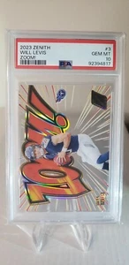 2023 Panini Zenith Will Levis Zoom Case Hit SSP PSA GEM-MINT 10 - Picture 1 of 3