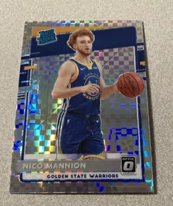 2020-21 Panini Donruss Optic Rated Rookie Checkerboard Prizm #190 Nico Mannion - Picture 1 of 2