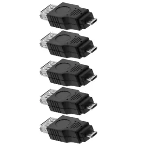 5x USB 2.0 A Female Jack to Micro B 5-Pin Male Plug Connector Adapter Converter - Picture 1 of 3