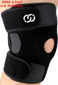KNEE Compression Adjustable Brace Belcro Meniscus Tear ACL MCL Pain PROFESSIONAL - Picture 1 of 7