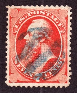US 138 7c Stanton Used with Blue Cancel VF-XF SCV $500 - Picture 1 of 2