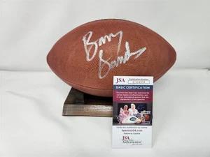 BARRY SANDERS signed Wilson football Game Ball DUKE JSA COA LIONS - Picture 1 of 4