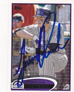 JORDAN PACHECO COLORADO ROCKIES SIGNED CARD CINCINNATI REDS DIAMONDBACKS TWINS - Picture 1 of 1