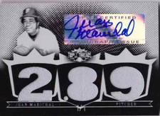 2007 Topps Triple Threads JUAN MARICHAL Auto Jersey Printing Plate Card #d 1/1