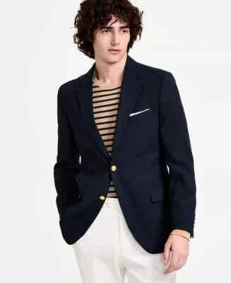 $295 Blazer Nautica Para Hombre Azul Marino Calce Moderno Activo Elastizado Sólido 48L ymy2225 Foto 1 de 2