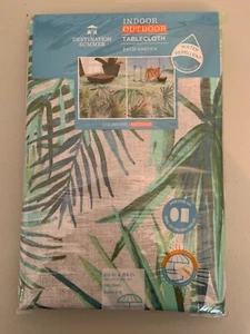 Tablecloth Palm Tree Outdoor Umbrella 60”x84” Oblong Destination Summer - Picture 1 of 4