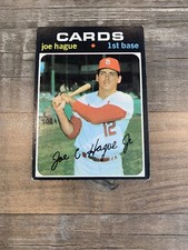 1971 Topps # 96 Joe Hague St. Louis Cardinals Baseball Card STL