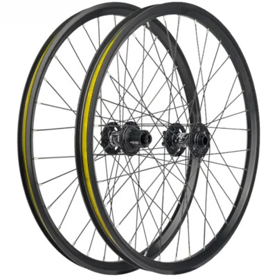 20/24 Inch MTB Bicycle Wheelset 32mm Wide Rim Hub 6 Pawls Disc Brake Wheelset - Image 1 of 4