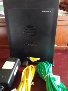 AT&T Arris NVG589 Uverse Broadband Internet Gateway Modem Wi-Fi Router & Cables - Photo 1/6