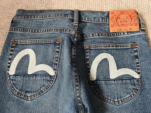 Evisu Women's Blue Jeans Size 29 - Great Condition - Picture 1 of 8