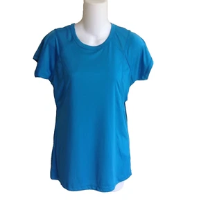 Jockey Damen kleines feuchtigkeitsableitendes sportliches Trainingst-Shirt Oberteil hellblau neu mit Etikett - Bild 1 von 4