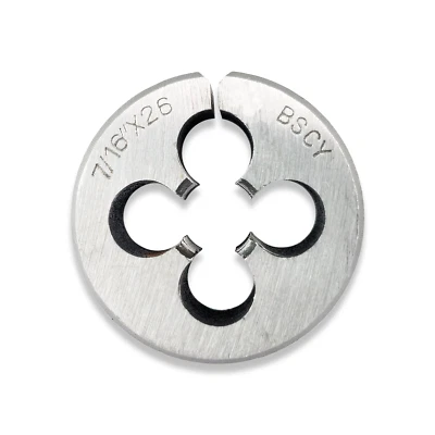 7/16 X 26 BSCY THREADING DIE CYCLE THREAD 7/16 BSCY ROUND DIE 1-1/2" OD RDGTOOLS - Image 1 of 2