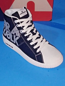 AIRWALK MASIKE4-SS Men’s # 10 Black & White Hi-Top Sneakers Brand New RARE New - Picture 1 of 13