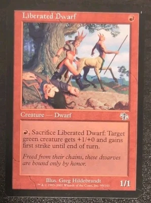 Liberated Dwarf Magic The Gathering Judgment Common Card Lightly Played - Image 1 of 3