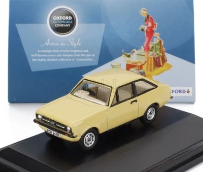 MODELLINO AUTO STATICO OXFORD FORD ESCORT MK2 BEIGE MODELLISMO SCALA 1/76 - Immagine 1 di 4