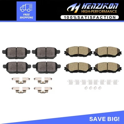 Pastillas de freno delanteras + traseras de cerámica para Toyota Corolla Matrix Scion XB Pontiac Vibe Foto 1 de 4