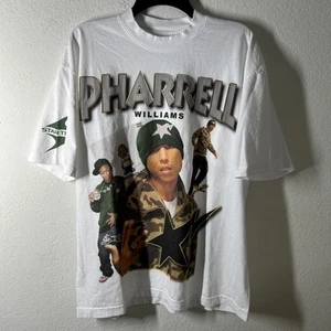 Pharrel Williams Print T-Shirt Size L Startrak - Picture 1 of 9
