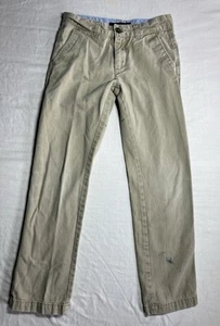Tommy Hilifiger Khakis Boys 100% Cotton Beige Standard Fit Pants Size 10 Youth - Picture 1 of 12