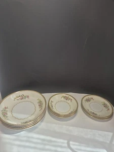 Noritake Fine China: 4 cuencos de sopa, 3 cuencos pequeños, 2 platillos, 1933 Japón LORINA. - Imagen 1 de 12
