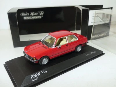 BMW SERIES 3 318 E21 1975 Rouge MINICHAMPS 1:43 - Photo 1/2