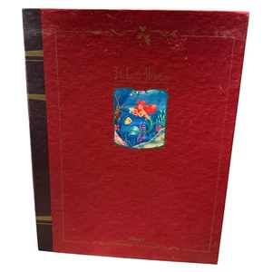 Vintage Disney The Little Mermaid Christmas Ornament Set Book Box Ariel - Picture 1 of 5