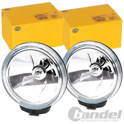 2x HELLA FERNSCHEINWERFER SATZ H3 12V ZUSATZSCHEINWERFER FERNLICHT PKW AUTO KFZ - Bild 1 von 3