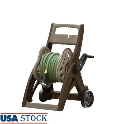 Carrinho de Carretel de Mangueira Hosemobile 175 pés Portátil Armazenamento de Mangueira de Jardim Resina Durável Novo - Imagem 1 de 4