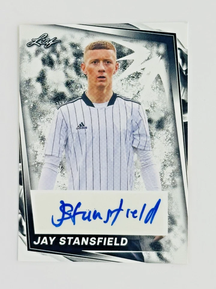 2024 Leaf Jay Stansfield Fútbol Automático • Rising England Star Fulham FC Prospect ⚽ Foto 1 de 2