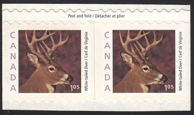 Ciervo cola blanca Canadá 2000 #1881ii par de folleto Foto 1 de 2