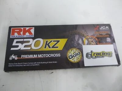 Rk 520 KZ-Kette Antriebskette 112 Glieder chain Motorrad gold - Bild 1 von 4