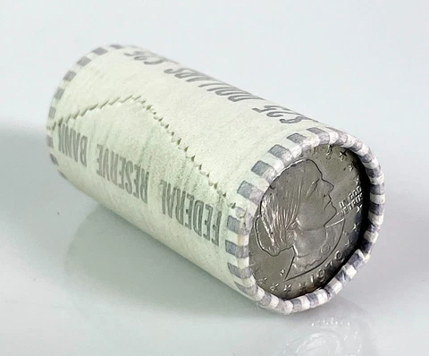 $25 Federal Reserve Roll of 1979 Susan B. Anthony Dollar Coins Unopened Cover