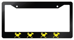 Chocobo LOGO Glossy Black Plastic License Plate Frame Final Fantasy - Picture 1 of 1