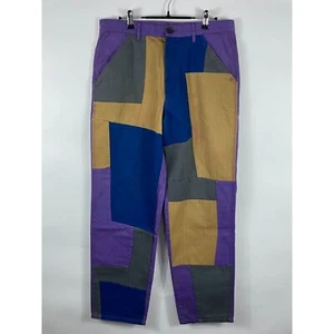 Vintage Comme Des Garcons SHIRT Multicolor Patchwork Denim Jeans M W34 C159 - Picture 1 of 6