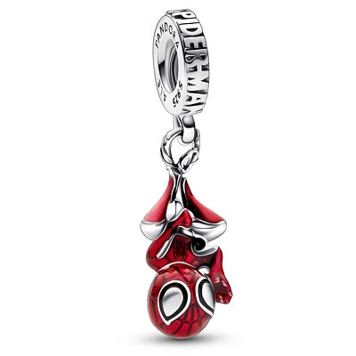 PANDORA Schmuck Charm Anhänger Hängender Spiderman 792323C01 - Bild 1 von 4