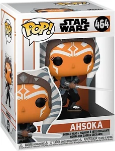 Funko Pop! Star Wars The Mandalorian Ahsoka with Lightsabers Bobble Head 464 NEW - Picture 1 of 2