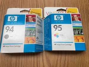 2PK Genuine HP 94 HP 95 Ink Cartridge for PSC 1600 1610 2210 2350 2355 EXP DATE - Picture 1 of 2