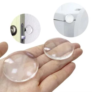 12 Stück Silikon Wandschutz Transparent Türgriff Stoßstange Möbel Fuß Pad - Bild 1 von 14