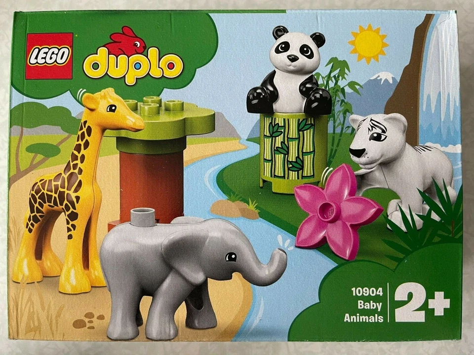 LEGO DUPLO 10904 Baby Animals Age 2+ Tiger Panda Elephant Giraffe - Image 1 of 2
