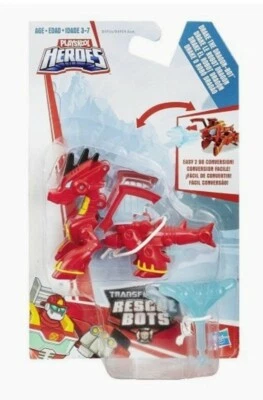 HASBRO B4956 - PLAYSKOOL HEROES- TRANSFORMERS RESCUE BOTS - DRAKE THE DRAGON-BOT - Immagine 1 di 3